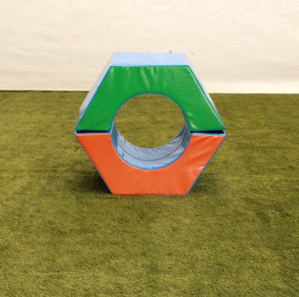 Hexagonal Prism for Soft Play Equipment. For Psychomotor Activities